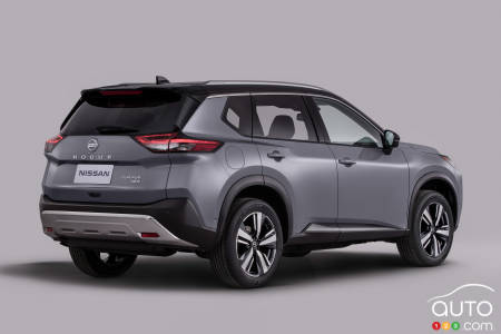 Nissan Rogue 2021, trois quarts arrière